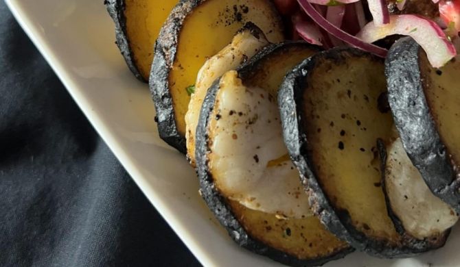 Картошка с салом на шампурах на мангале рецепт