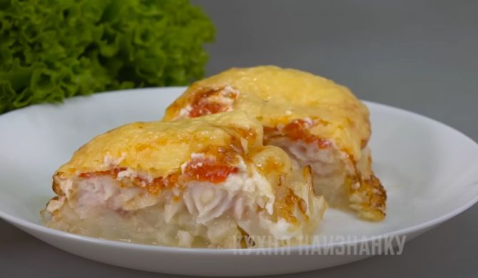 Запеченная рыба по-французски в духовке с сыром и помидорами рецепт
