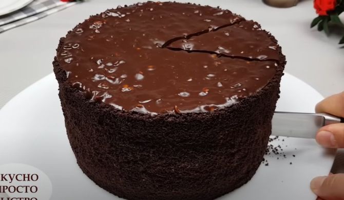 Шоколадный Торт Белочка с кремом из сливочного сыра маскарпоне рецепт