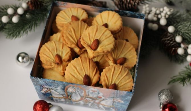 Печенье Ракушки с ореховой начинкой рецепт