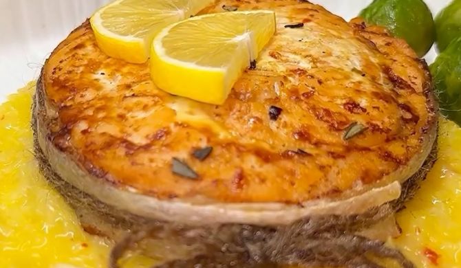 Запеченная красная рыба в сметане в духовке рецепт с фото пошагово | Receta