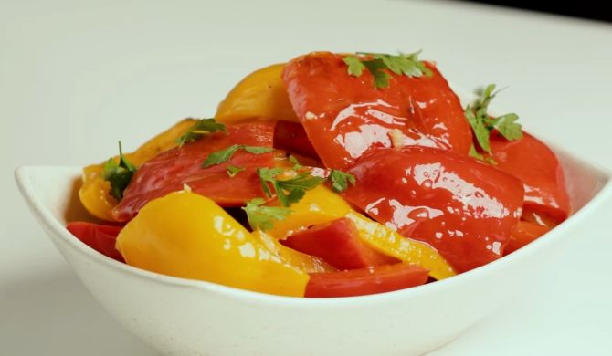 Как приготовить болгарский перец по-корейски | Меню недели