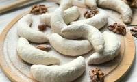 Песочное печенье полумесяцы с орехово-медовой начинкой