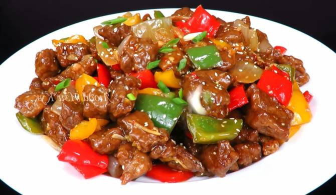 Мясо в кисло-сладком соусе с овощами по китайски рецепт