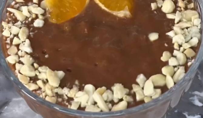 Десерт из хурмы и мандаринов рецепт