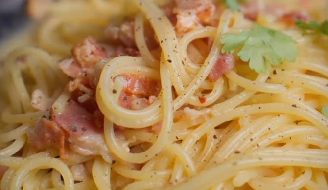 Видео Итальянская паста карбонара классическая рецепт