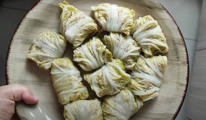 Голубцы из пекинской капусты с сыром тофу по корейски рецепт