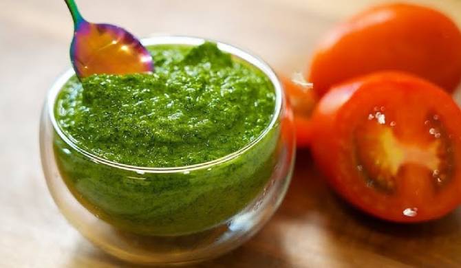 Зеленый соус из петрушки и укропа рецепт