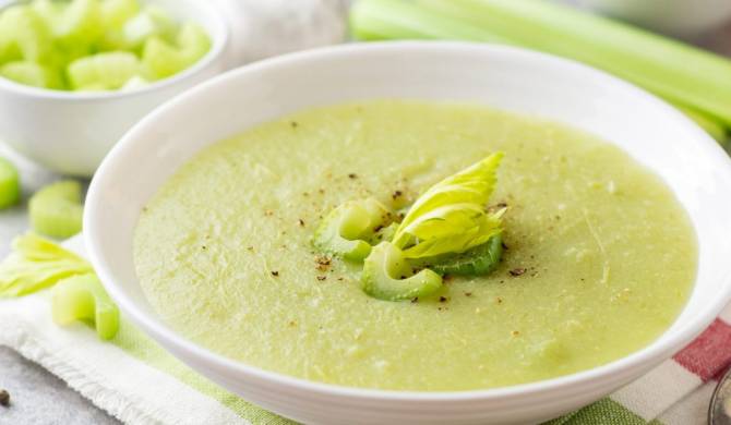 Крем суп с сельдереем стеблевым и цветной капустой рецепт