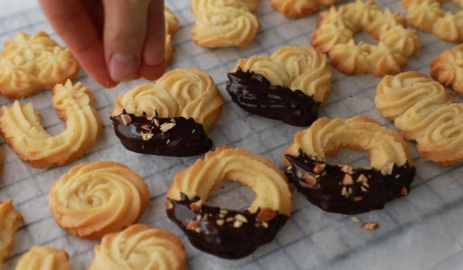 Датское печенье с шоколадом рецепт
