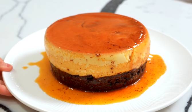 Бискофлан карамельный испанский десерт флан с бисквитом рецепт