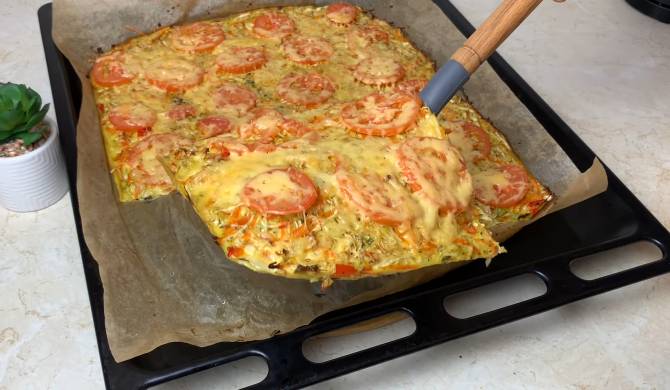 Видео Запеканка из капусты, яиц, помидоров и сыра в духовке рецепт
