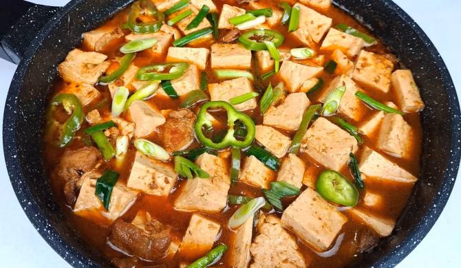 Тыби Тяй суп корейский с тофу и мясом свинины рецепт