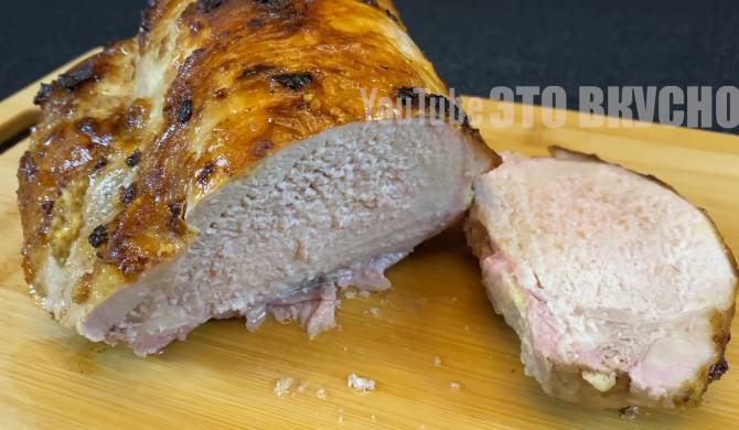 Свиная корейка на кости в духовке рецепт с фото пошагово