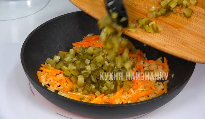 Рассольник с перловкой и говядиной