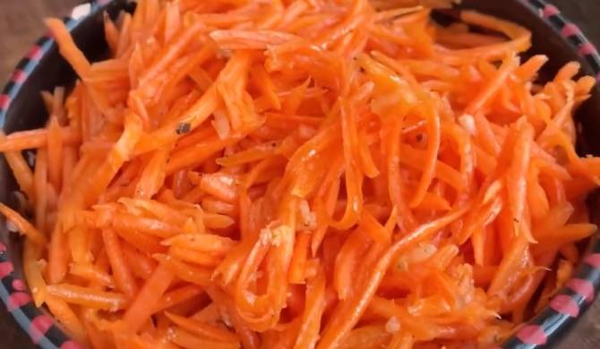 Морковь по-корейски с чесноком и уксусом рецепт