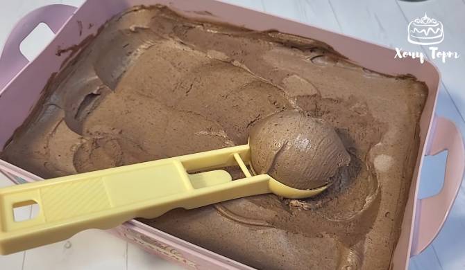 Сливочно шоколадное мороженое из какао и сгущенки рецепт