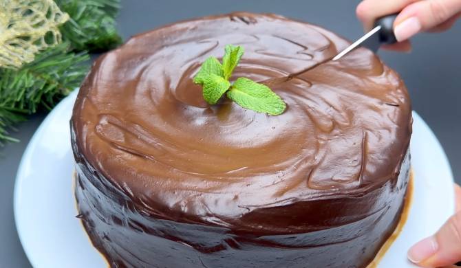 Шоколадный торт из миндаля, фиников и апельсина рецепт