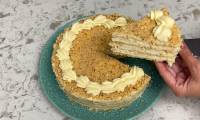 Торт Пломбир без выпечки на сливках и молоке