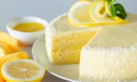 Бисквитный лимонный торт