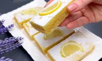 Лимонные пирожные полоски бары без сахара