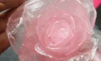 Карамельные цветы розы для декора торта
