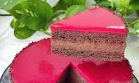 Шоколадный кето торт с ягодным желе