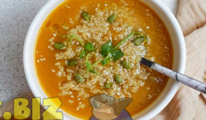 Суп-пюре из корня сельдерея, цветной капусты и бататом рецепт