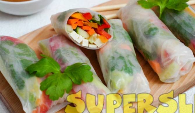 Cпринг роллы из рисовой бумаги с овощами и тофу рецепт