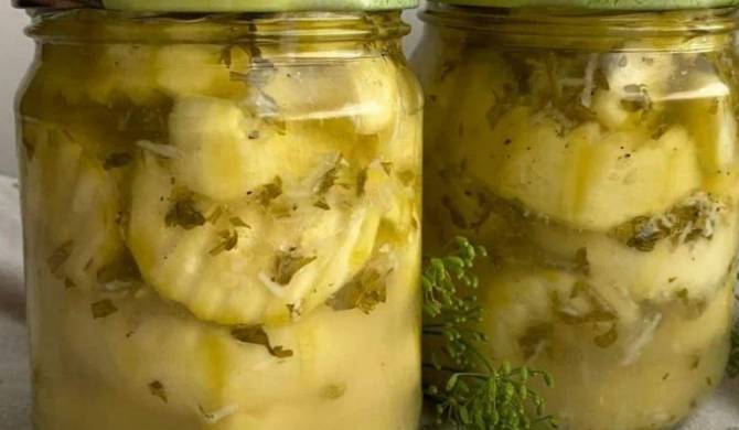 Салат из кабачков на зиму с медом и чесноком рецепт