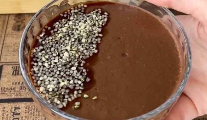 Шоколадный десерт из хурмы, какао и молока рецепт