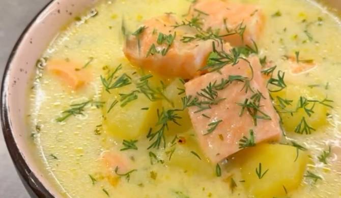 Сливочный финский рыбный суп с лососем рецепт