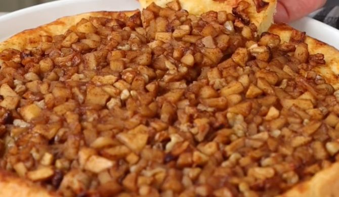 Творожный пирог Шарлотка с яблоками в духовке простой рецепт с фото пошагово