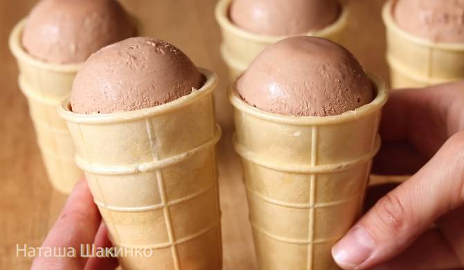 Домашнее мороженое пломбир шоколадный в стаканчике рецепт
