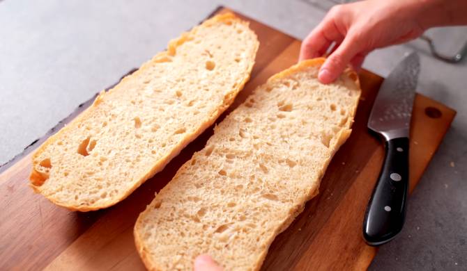Домашний хлеб Чиабатта на дрожжах в духовке рецепт