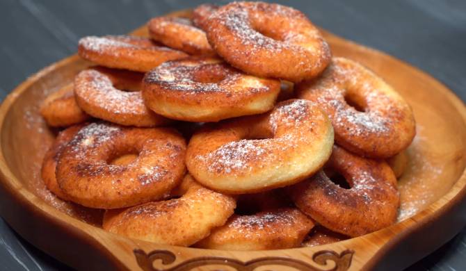 Творожные пончики калачики на сковороде жареные в масле рецепт