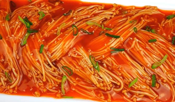 Грибы эноки в кисло-сладком соусе по корейски рецепт