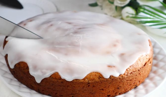 Творожно лимонный кекс пирог с глазурью тающий во рту рецепт