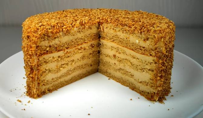Карамельный ПП торт низкокалорийный рецепт