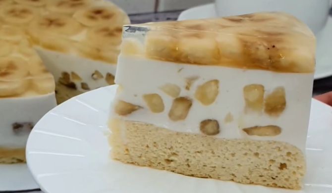 Творожный торт «Рафаэлло» с молочным кремом