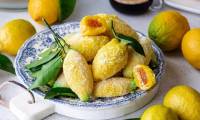 Желтое печенье Лимоны с джемом