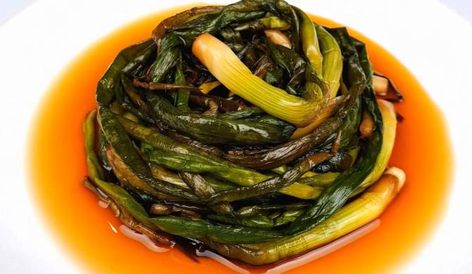 Маринованный зеленый лук в соевом соусе по корейски рецепт