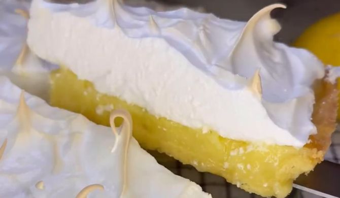 Лимонный тарт с меренгой и курдом рецепт