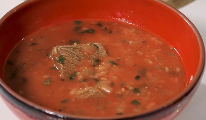 Классический суп харчо из говядины