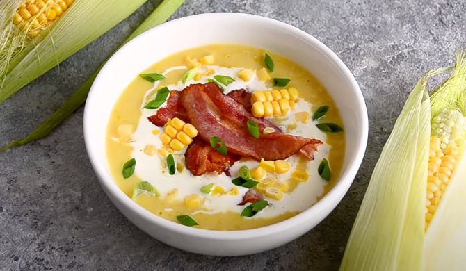 Классический суп Клэм Чаудер с кукурузой рецепт
