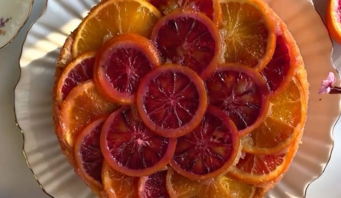 Перевернутый пирог апельсиновый рецепт