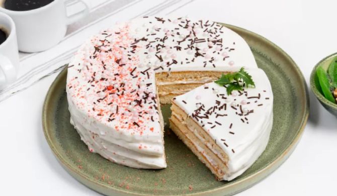 Пасхальный торт кулич с сметанным кремом рецепт