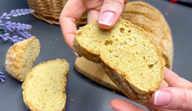 Домашний хлеб из нутовой муки и рисовой муки с псиллиумом рецепт