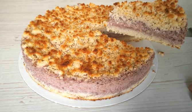 ПП ягодный пирог из кокосовой муки с клубникой рецепт