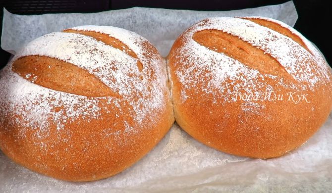 Белый хлеб в духовке – пошаговый рецепт приготовления с фото